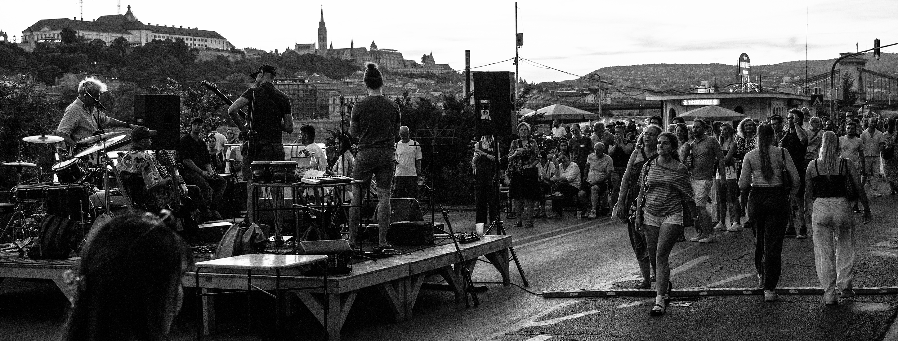 project 333 performing live, with Buda Castle in the background